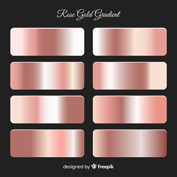 Metallic Texture Rose Gold Gradient Set (1)