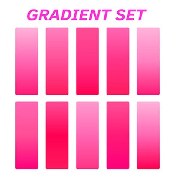 Pink Poster Set Squares Set Pink
