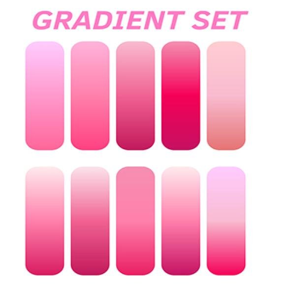 Pink Set Nail Design Is Shown Pink Pink Set