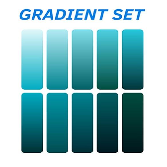 Poster Set Different Colored Squares