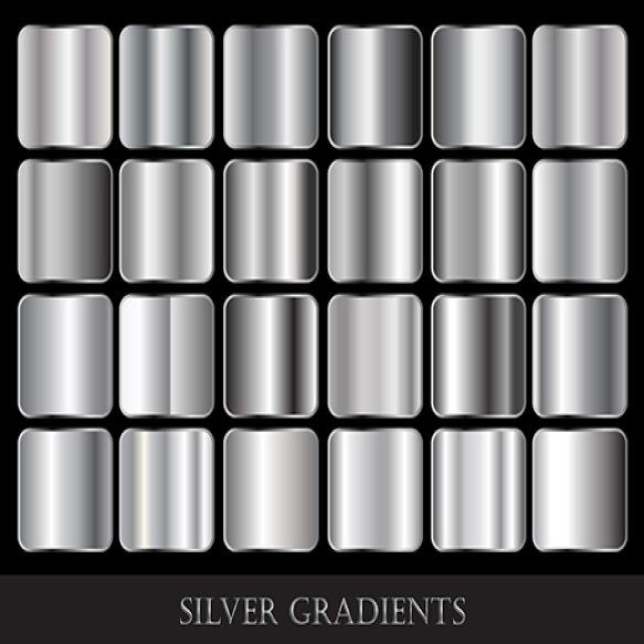 Set Silver Gradients