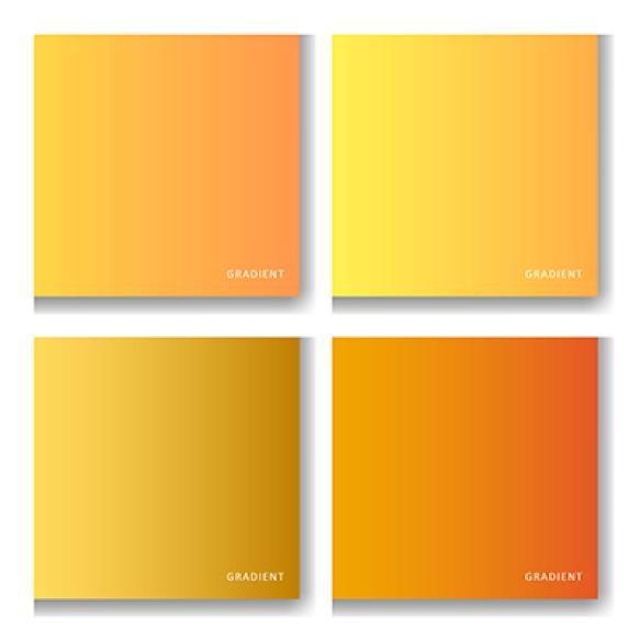 Vector Different Gradient Color Collection Set Pack Colorful Palette