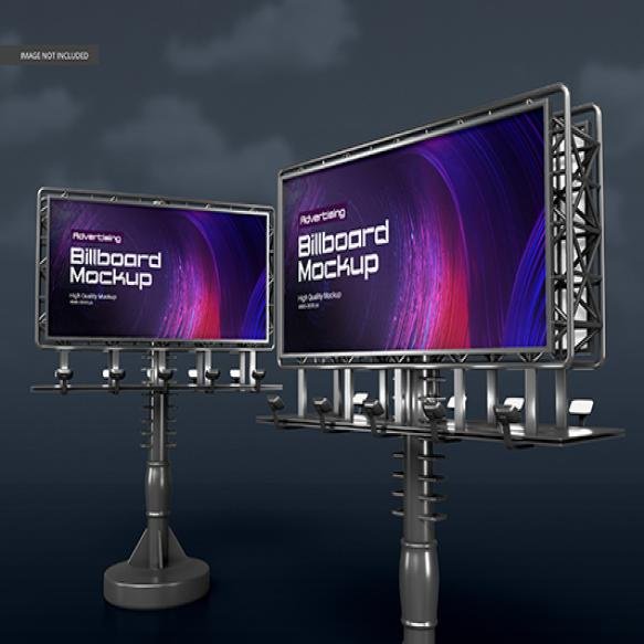 Outdoor Advertising Billboard Mockup