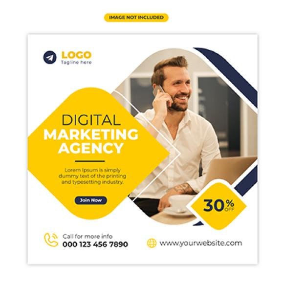 Digital Marketing Agency Corporate Social Media Post Template