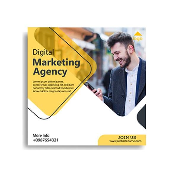 Digital Marketing Agency Social Media Instagram Post Template