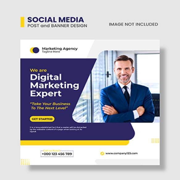 We Are Creative Agency Corporate Square Social Media Post Design Web Template