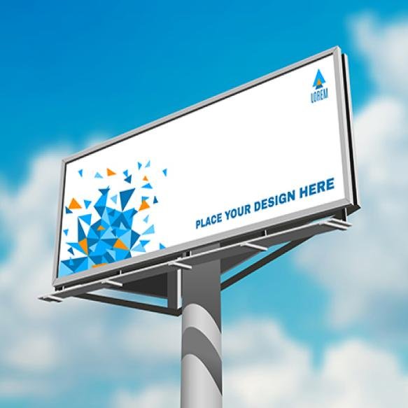 Billboard Against Sky Background Day Image