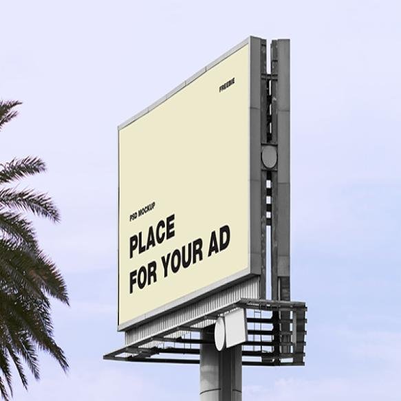 Blank Billboard Mockup