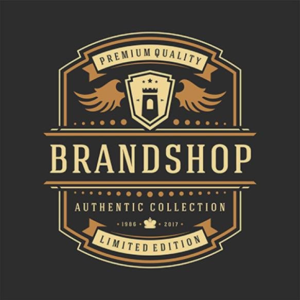 Luxury Logo Template Vector Object Logotype Badge Design
