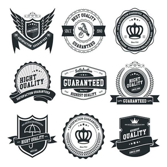 Vector Badges Labels Set