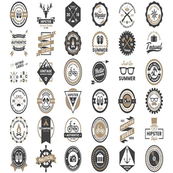 Vintage Retro Vector Logo Banner (5)