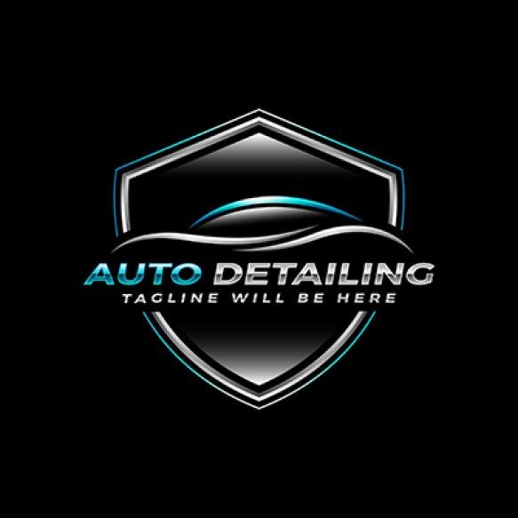 Auto Detailing Car Logo Design Template (3)
