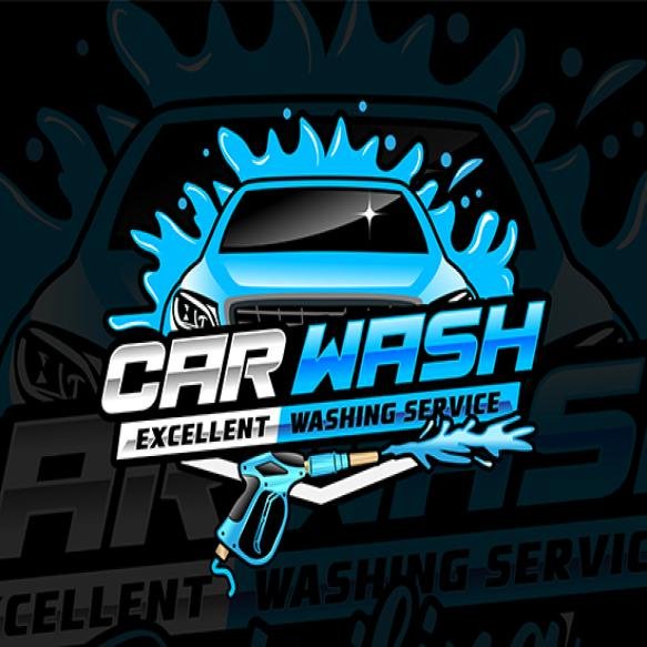 Auto Detailing Car Wash Logo Design