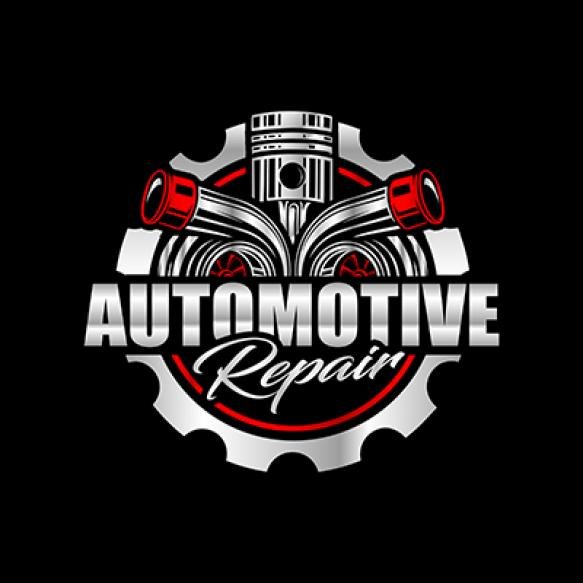 Automotive Diesel Repair Performance Turbo Icon Car Logo Trubo With Piston Premium Logo Design