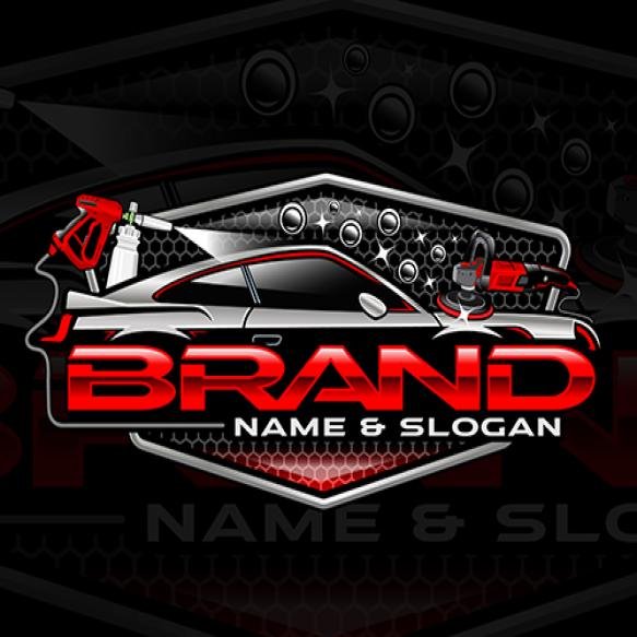 Car Detailing Logo Car Wash Logo Automotive Logo