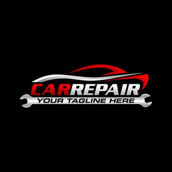 Car Line Art Automotive Repair Logo Template