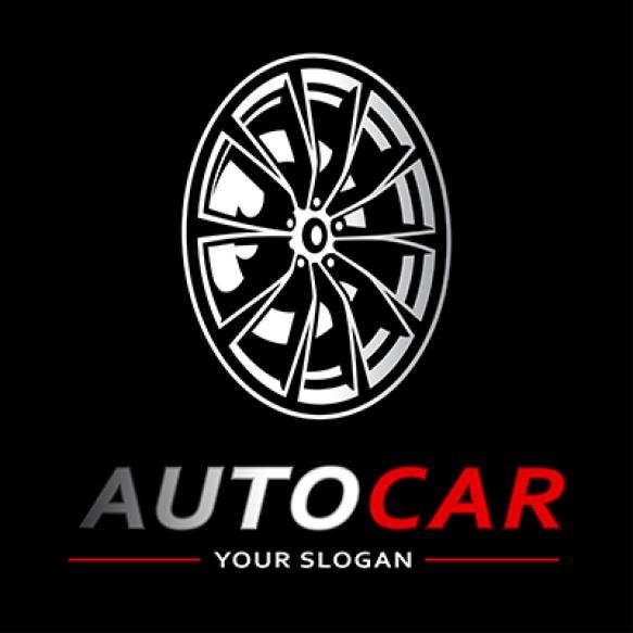 Car Logo Wheel Tire Abstract Lines Vector Vector Illustration