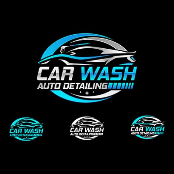 Car Wash Auto Detailing Vector Logo Car Wash Spa Automotive Automobile Logo Design Template