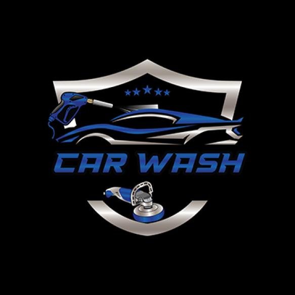 Car Wash Logo That Says Car Wash