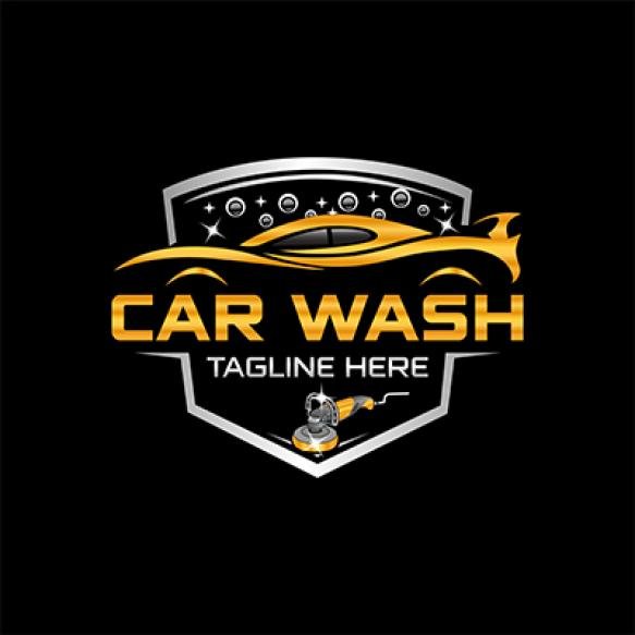 Car Wash Logo That Says Car Wash It