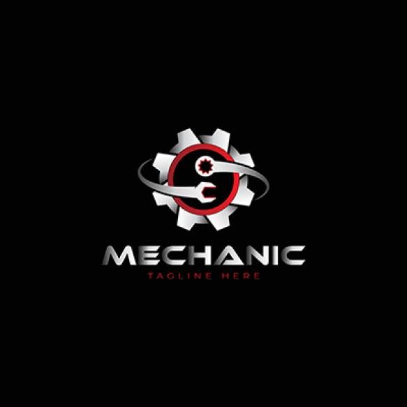 Gear Wrench Mechanic Logo Icon Vector