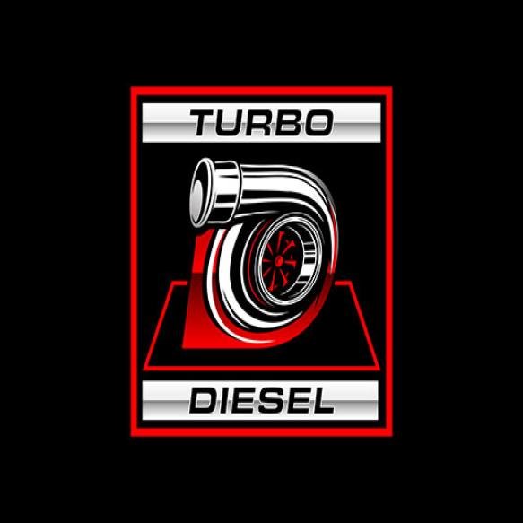Letter D Turbo Diesel Logo Vector