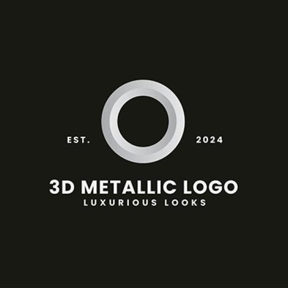 Letter O 3d Monochrome Concept Logo Royal Classic Branding