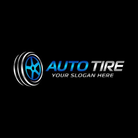 Logo Tire Shop Tire Production Vector Template