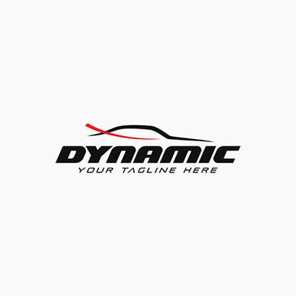 Modern Dynamic Car Logo Minimal Abstract Car Silhouette Icon Vector Illustration