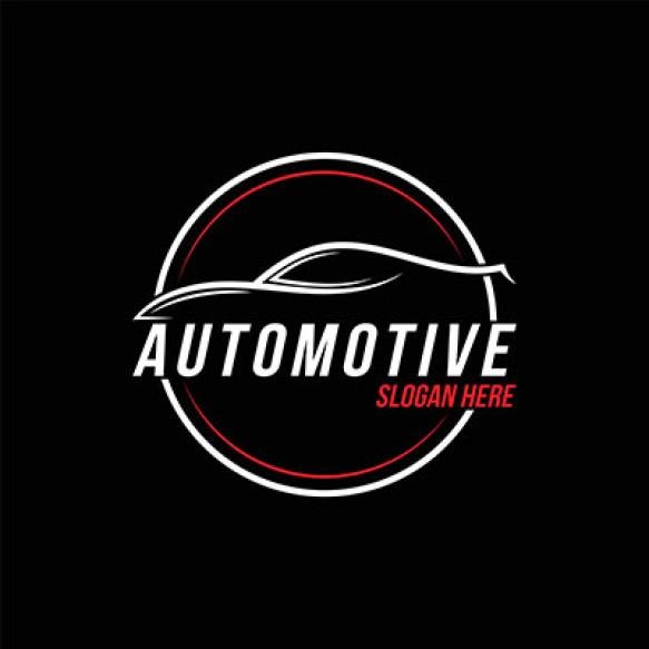 Sport Car Logo Design Idea With Circle