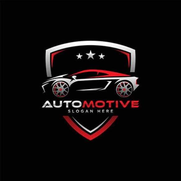Sports Car Logo Template Vektor Illustration