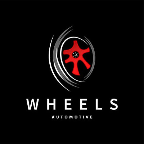 Vehicle Wheel Service Logo Simple Modern Design Automotive Maintenance Repair Vector Templet