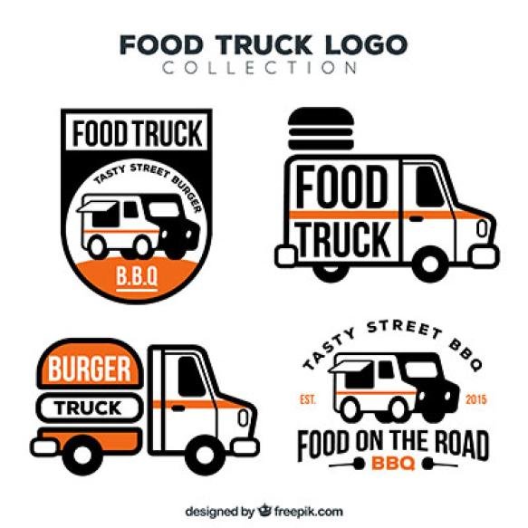 Elegant Pack Modern Food Truck Logos