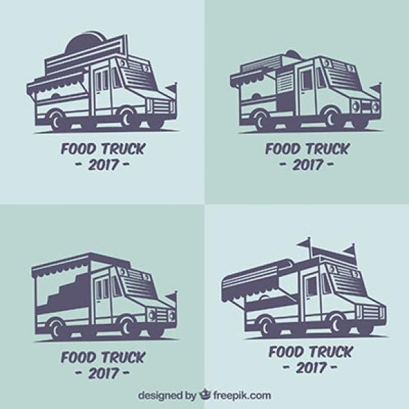 Flat Pack Actual Food Truck Logos