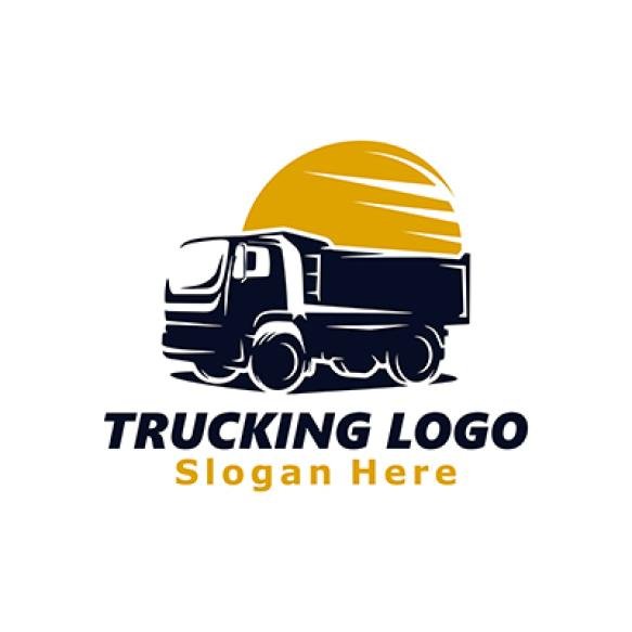 Transportation Truck Logo Template Design Illustration (1)