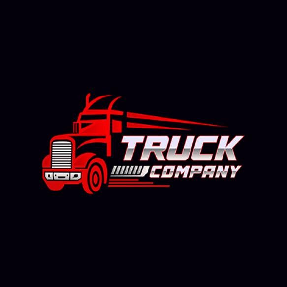 Truck Company Logo Design Template