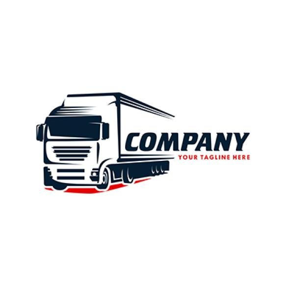 Truck Logo Design White Background