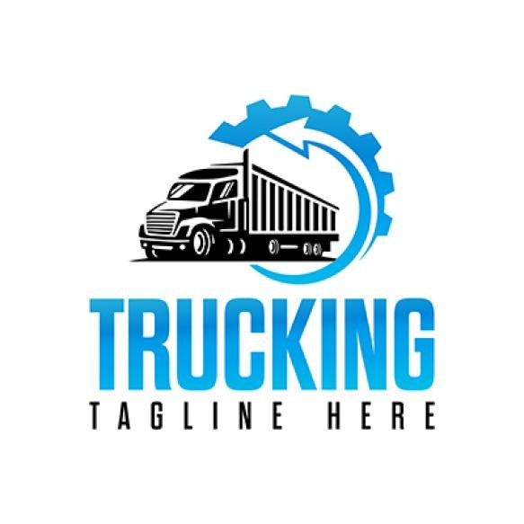 Truck Repair Auto Care Service Repair Machine Equipment Truck Company Logo