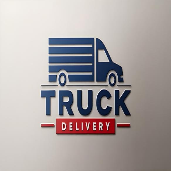 Vector Delivery Truck Logo