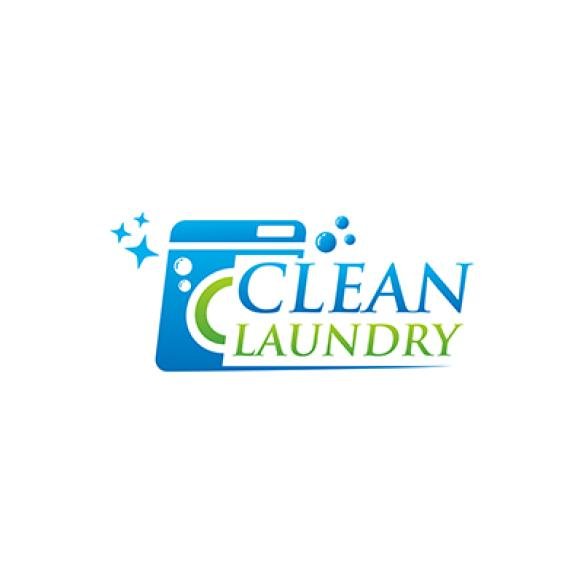 Cleaning Laundry Logo Design Template