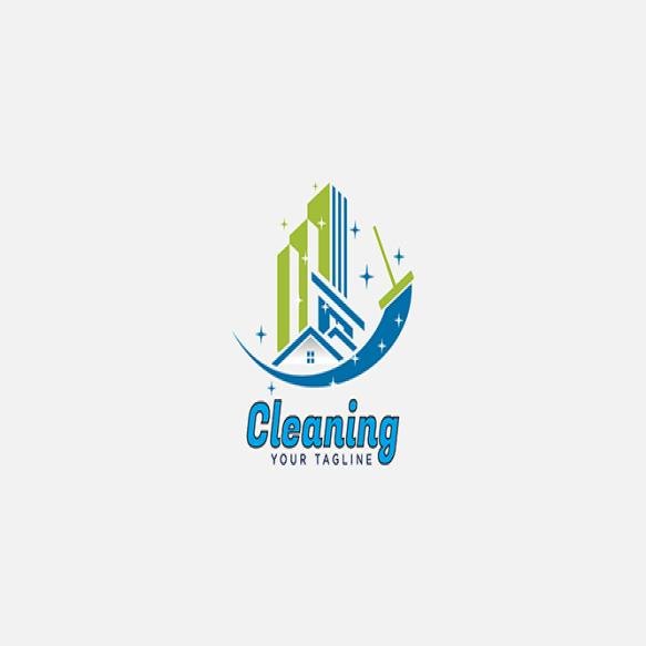 Creative Cleaning Logo Design Vector Template