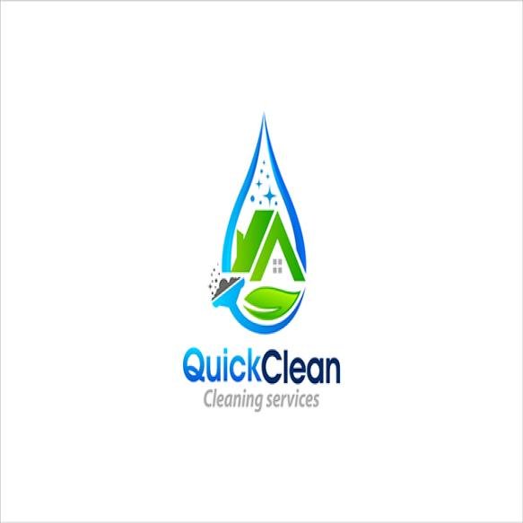 Illustration Vector Graphic Cleaning Services Concept Logo Design Template