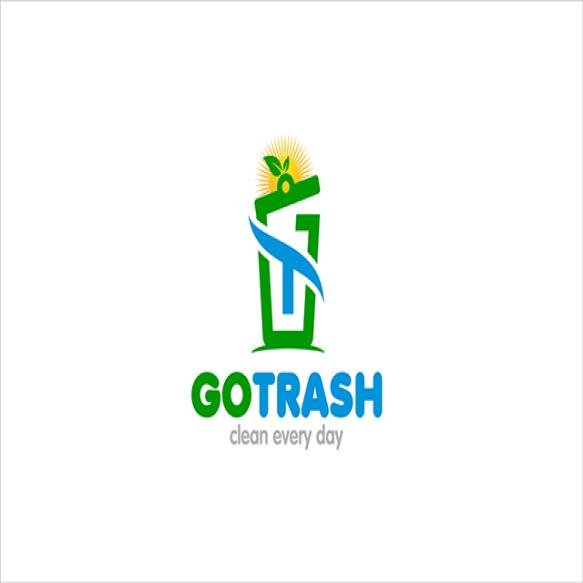 Illustration Vector Graphic Volunteer Picking Up Trash Logo Design Template (2)