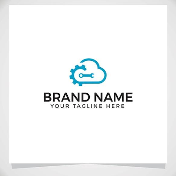 Cloud Computing Repair Logo Template