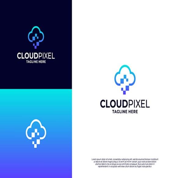 Cloud Data Tech Logo Design