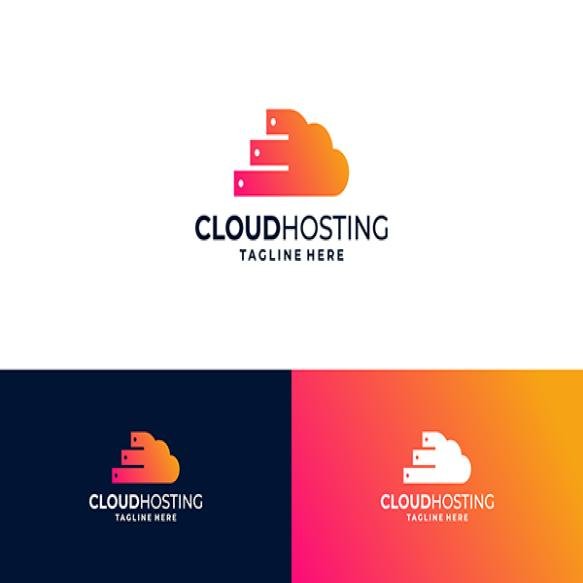 Cloud Hosting Logo Design Innovation