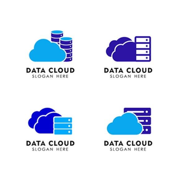 Cloud Logo Design Template Icon Logo Template Cloud Data Server Cloud Storage