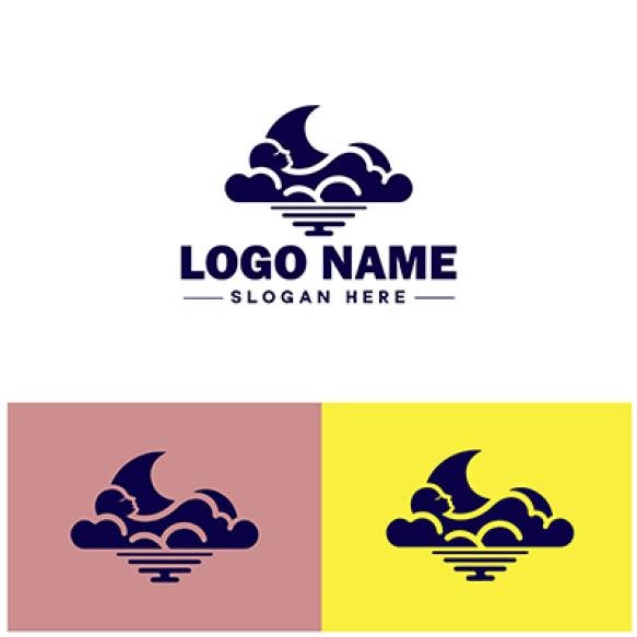 Cloud Logo Icon Vector Art Graphics Business Brand App Icon Sky Cloud Logo Template