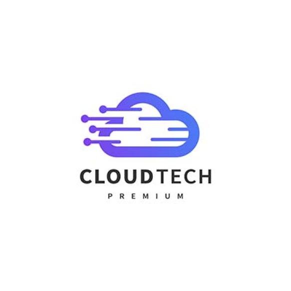 Cloud Technology Logo Design Illustration 2