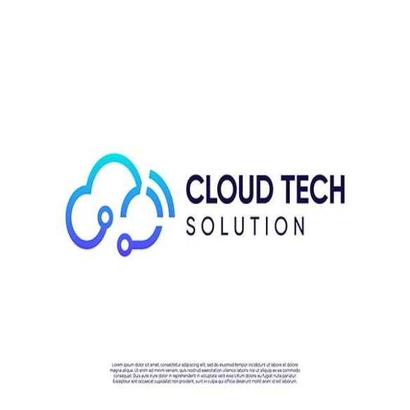 Creative Cloud Network Logo Design Cloud Solution Logo